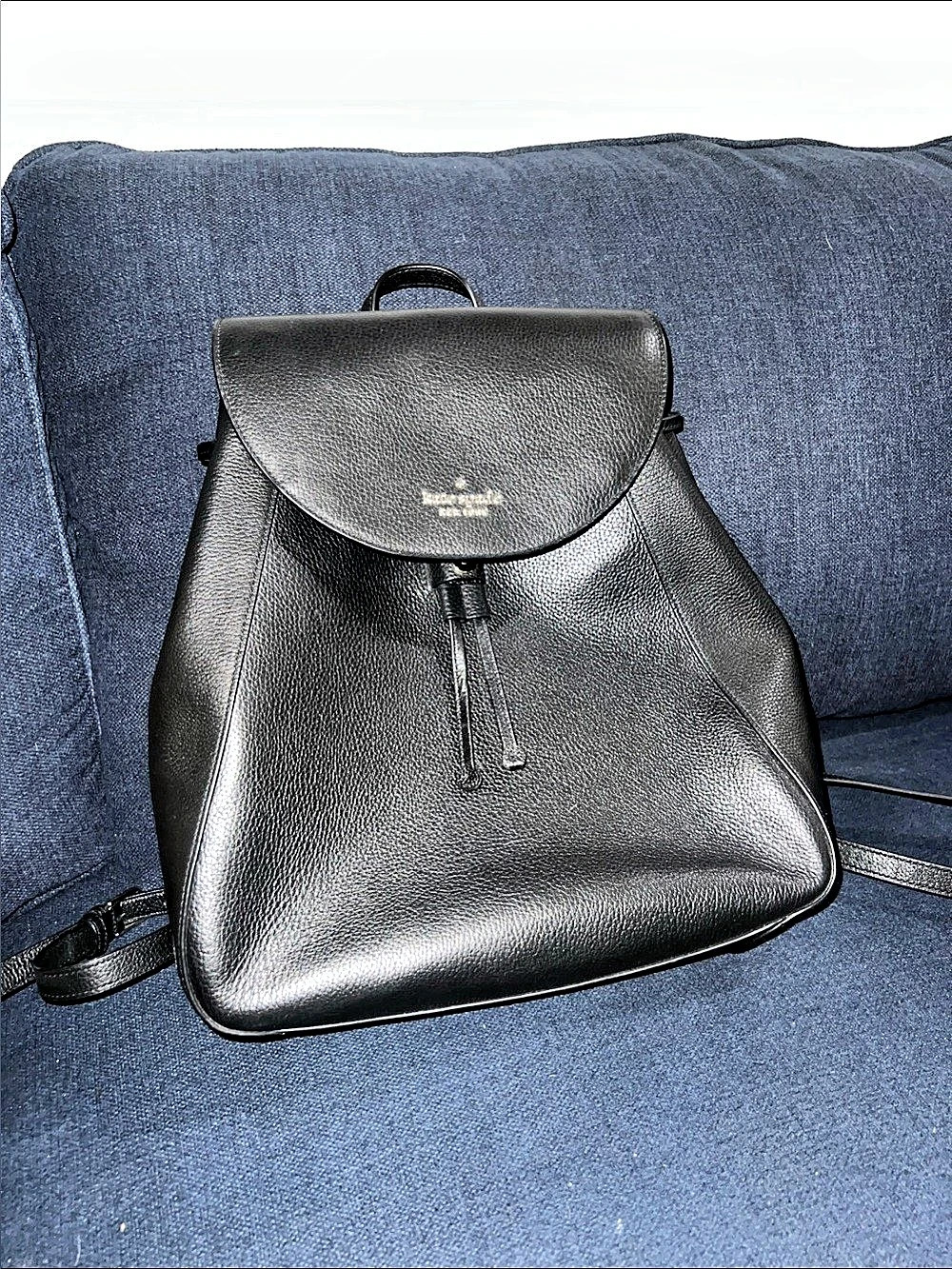 kate spade new york Black Leather-Look Backpack